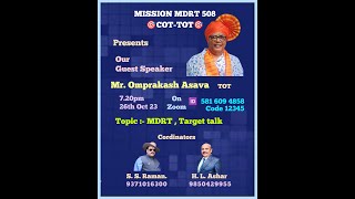 MDRT Target Talk by Mr Omprakash Asava TOT [upl. by Lyrehc]