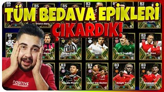 TÜM BEDAVA EPİKLERİ ÇIKARDIK 15 EPİKLİ PAKETTEN TOP AÇILIMI eFootball Mobile 2025 [upl. by Annol]