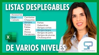 Crear LISTAS DESPLEGABLES de VARIOS NIVELES en Excel 🚀 paso a paso [upl. by Adlitam]