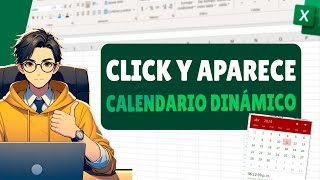 Como Hacer un CALENDARIO en Excel que al dar clic en una celda aparezca y se pueda seleccionar fecha [upl. by Giacinta121]