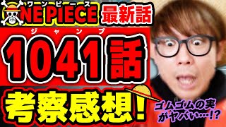 【 ワンピース最新1041話 】ルフィのゴムゴムの実がヤバすぎる ヤマトの○○情報もすごすぎた回！ ※ジャンプ最新話ネタバレ注意 考察 ONE PIECE [upl. by Airdnat]