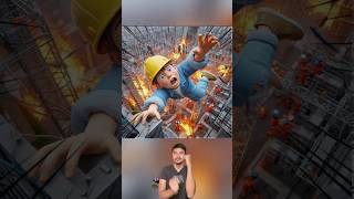 Ding dong sad story When repairing an electrical substation shorts shortsvideo [upl. by Annahpos]