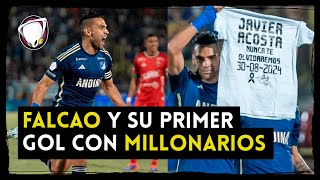 ¡Falcao marca su primer gol con Millonarios y lo dedica a Javier Acostal  Radioacktiva [upl. by Ehr]