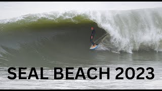 SEAL BEACH EPIC SURFING MADNESS  RAW  2023 [upl. by Sihtam]