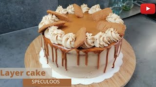 Comment réaliser facilement un LAYER CAKE ou Naked Cake au Spéculoos [upl. by Jovitta]