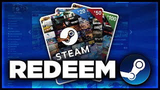 How to Redeem a Steam Gift Card Use Steam Gift Cards  2024 [upl. by Bogie]