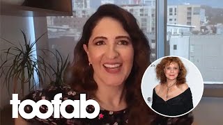 DArcy Carden Reveals How Susan Sarandon Pulled Butt Muscle [upl. by Jerrol]