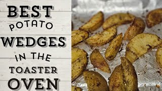 Crispy Potato Wedges Easy Toaster Oven Recipe burlapali asmrcooking [upl. by Latrina]