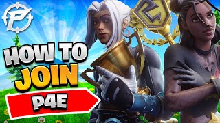 How to Join P4E Esports   Join a Fortnite Team [upl. by Monetta906]