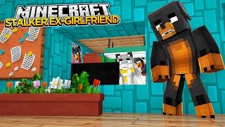 Minecraft STALKER EXGIRLFRIEND  DONUT SPIES ON HIS EXGIRLFRIEND  donut the dog [upl. by Gonnella599]