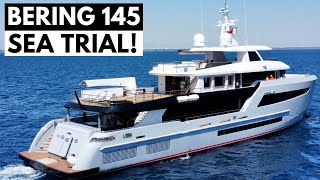 EXCLUSIVE TOUR BERING 145 quotHEEUSquot SEA TRIAL FLAGSHIP HYBRID EXPLORER SUPERYACHT Expedition Yacht [upl. by Einwahr]