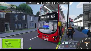 Croydon Roblox Doing 75 And 455 Bus Route [upl. by Dranal]