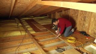 Louisville Ladder Elite Attic Ladder Installation [upl. by Nahtnamas]