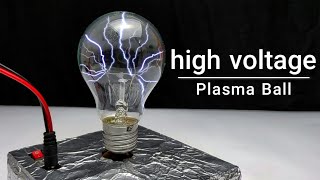 DIY  plasma ball at home  how to make High voltage generator [upl. by Oiramel515]