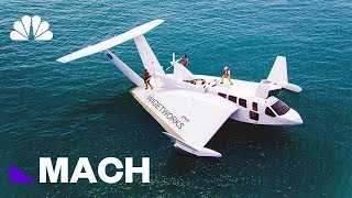 Floating On Air This BoatPlane Hybrid Could Revolutionize Traveling By Sea  Mach  NBC News [upl. by Trawets619]