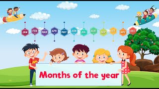 LEARN the 12 MONTHS of the YEAR with Fun Animations [upl. by Inaluahek]