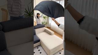 👉Sofa Cover  Protect amp Gorgeous Look Your Sofa satisfying short [upl. by Julienne]