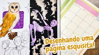 Desenhando uma página esquisita pra variar [upl. by Hazen]