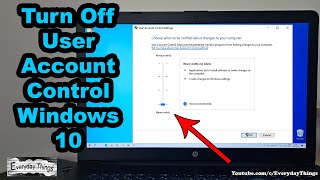 How to Turn Off User Account Control in Windows 10 [upl. by Leontine]