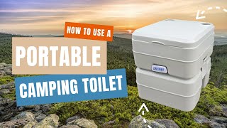 How to use your Portable Camping Toilet  KINGS Review [upl. by Atonsah]