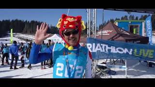 2020 Winter Triathlon World Championships highlights [upl. by Nerrawed609]