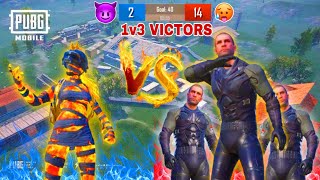 OMG😳🔥3 PRO VICTORS CHALLENGE ME TO 1v3 and ALMOST BEAT ME 040🔥 PUBG mobile [upl. by Vincenz307]