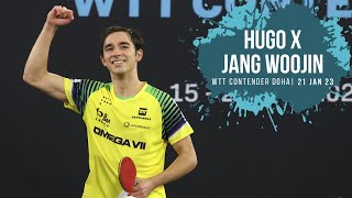 Hugo Calderano x Jang Woojin  WTT Contender Doha 2023  Tênis de Mesa [upl. by Funk]