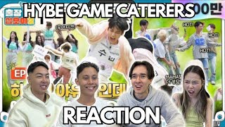 HYBE GAME CATERERS 11 REACTION [upl. by Aslam]