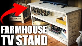 Modern Farmhouse TV Stand [upl. by Kcirevam]