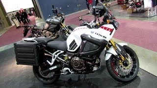 2013 Yamaha Super Tenere World Crosser XT1200Z  Walkaround  2013 Quebec City Motorcycle Show [upl. by Cinimmod]