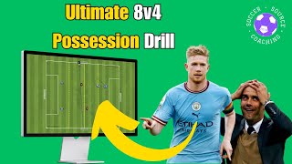 ESSENTIAL 8v4 Possession SoccerFootball Drill ⚽ [upl. by Giaimo]