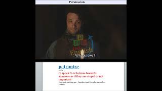 Patronize  Meaning Pronunciation Usage  Learn English with TV Shows [upl. by Treharne]