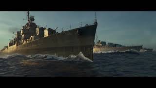 Greyhound WW2  The Battle of the Atlantic Real Footage in Colour [upl. by Sokim]