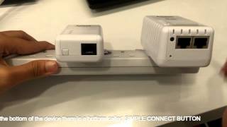 Aztech HL113E and HL110EW Homeplug pairing [upl. by Lucic173]