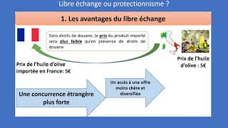 Commerce international 44 Libre échange ou protectionnisme Terminale SES [upl. by Gunn]