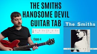 Handsome Devil  The Smiths  Guitar LessonTAB  Cover [upl. by Aihtenak]