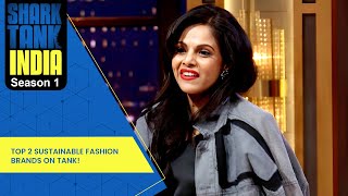 Top 2 Sustainable Fashion Brands On Tank  Shark Tank India S01  Compilation [upl. by Niad533]