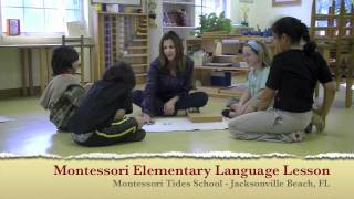 Montessori Elementary Language Lesson [upl. by Lucchesi136]