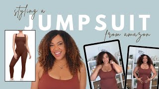 Styling a Jumpsuit from Amazon  Jumpsuit Outfit  Shapewear Jumpsuit  Popilush Shapewear [upl. by Amlez]