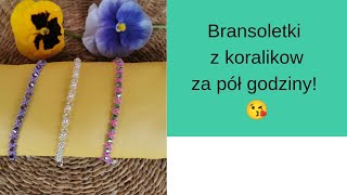 179 Jak zrobić bransoletki z koralików za pół godziny koralikowapasjazlena koraliki tutorial [upl. by Wilde929]