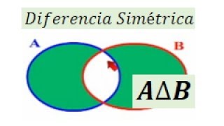 Diferencia simétrica de conjuntos en un diagrama de venn [upl. by Jenda]