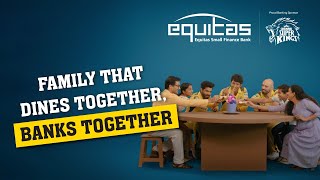 Dine Together Bank Together  Equitas Small Finance Bank  Chennai Super Kings [upl. by Camila]