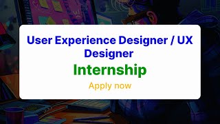 User Experience Designer  UX Designer  Internship  NextMoveNotifier internship job design [upl. by Eddi849]