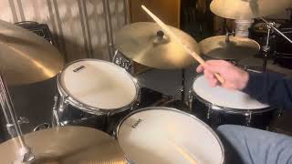 Groove with inverted paradiddle diddle fill and triplet fills [upl. by Heddi]