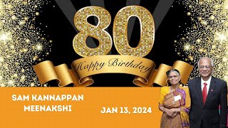 80th Birthday Song  Sam Kannappan Meenakshi  Houston  Nattarsankottai [upl. by Violetta]