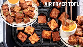 FlavorPacked Air Fryer Tofu Perfect for Salads Wraps and More [upl. by Rosalba]