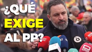 VOX La exigencia de Santiago Abascal al PP [upl. by Mandie]