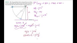 Problem F1413 Dynamics Hibbeler 13th Chapter 14 Engineering Dynamics  Conservation of Energy [upl. by Whitebook]