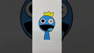 BLUE Singing NumaNuma Animation shorts youtubeshorts rainbowfriends [upl. by Claiborne895]