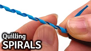 Quilling Spirals  Easy and Fun Basic Shapes in Paper for Beginners [upl. by Oderfodog]